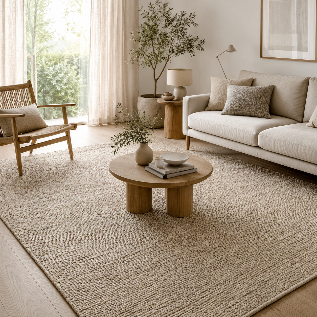 Nordic Handwoven Texture Area Rug