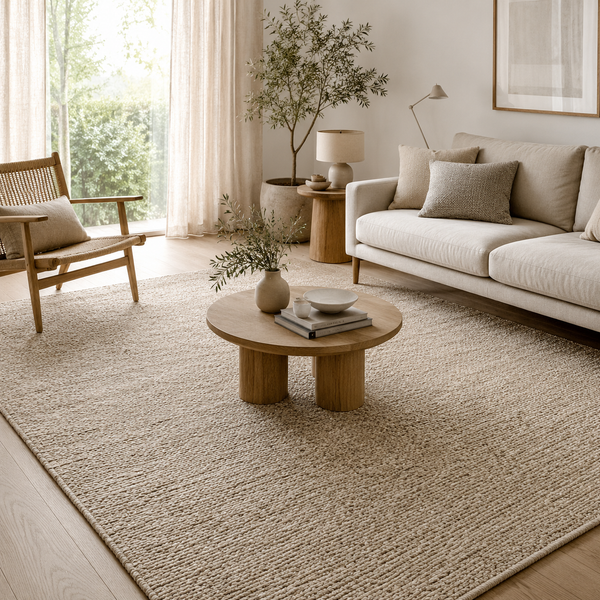 Nordic Handwoven Texture Area Rug