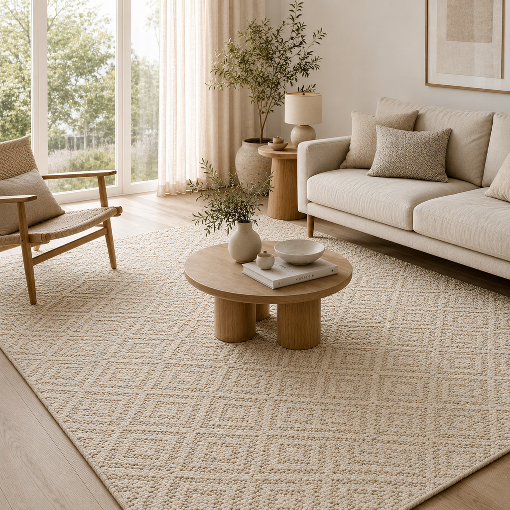 Nordic Handwoven Texture Area Rug
