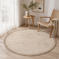 Vintage Washed Round Area Rug