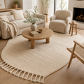 Handwoven Tassel Area Rug