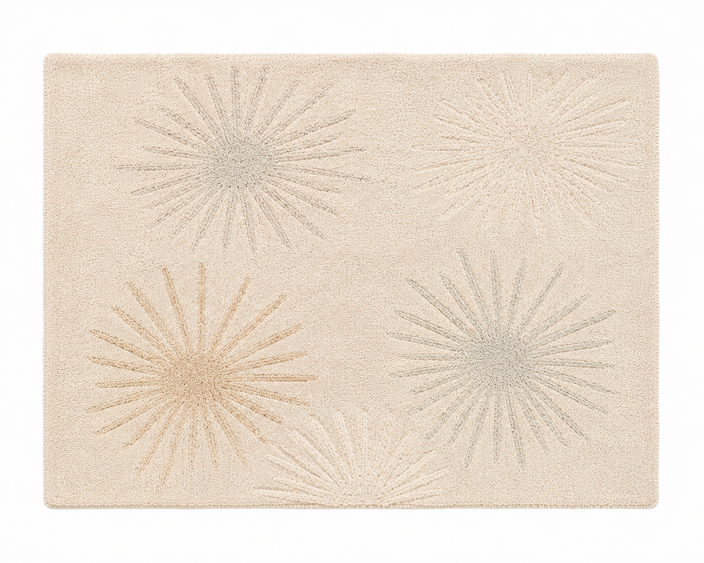 Firework Plush Bath Rug